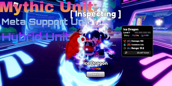 Ice Dragon Shiny | Anime Defenders