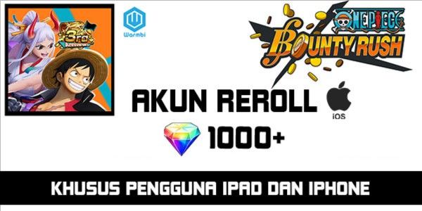 One Piece Bounty Rush iOS Reroll Account