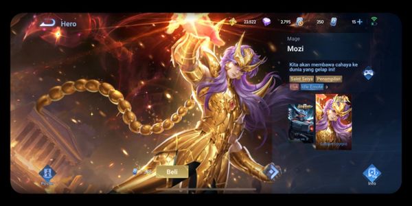 Skin Mozi Saint Saiya Golden Scorpio