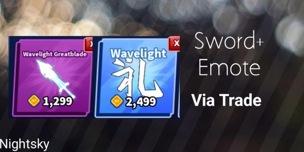 Wavelight Greatblade + Limited Sword Emote #4
