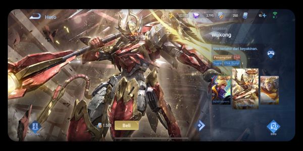 Skin Wukong Legend Crimson Zero Murah