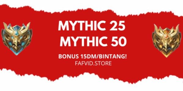 Paket Rank Mythic 25-Mythic 50