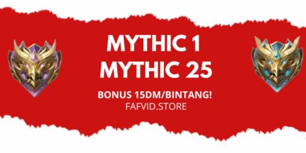 Paket Rank Mythic 1-Mythic 25