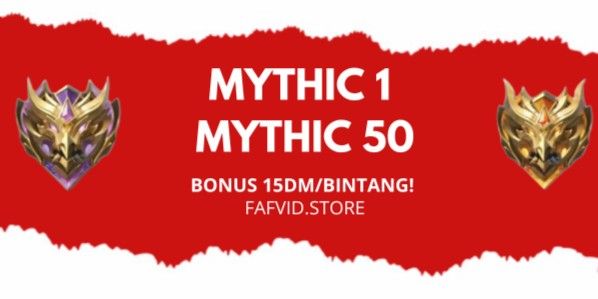 Paket Rank Mythic 1-Mythic 50
