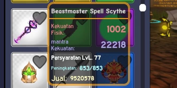 Beastmaster Spell Scythe - Dungeon Quest