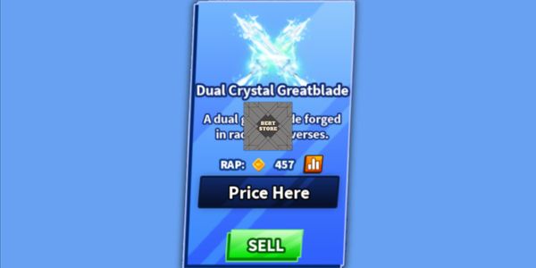 Dual Crystal Greatblade | Blade Ball Limited Sword