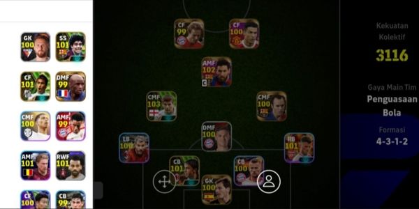 AKUN EFOOTBALL 2024 (CR ft Messi)