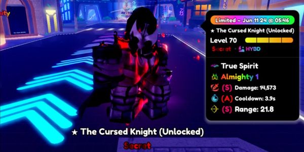 The Cursed Knight(Unlocked) -Igris- Almighty 1 Stats Good