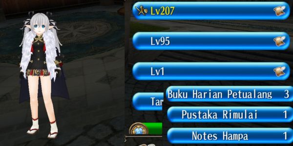 Super cheap Toram level 207 account on Indonesian server!!