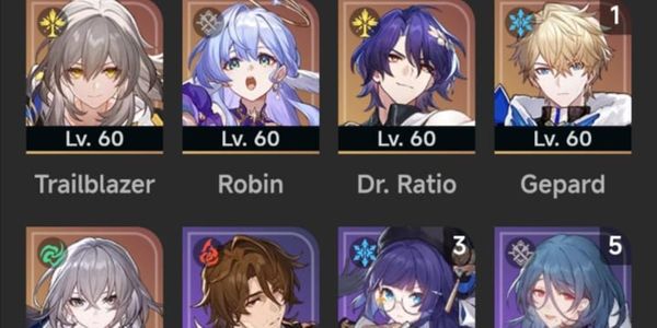 Robin / Dr Ratio lc Yanqing / Bronya Sign / Gepard Mc Female Rate on