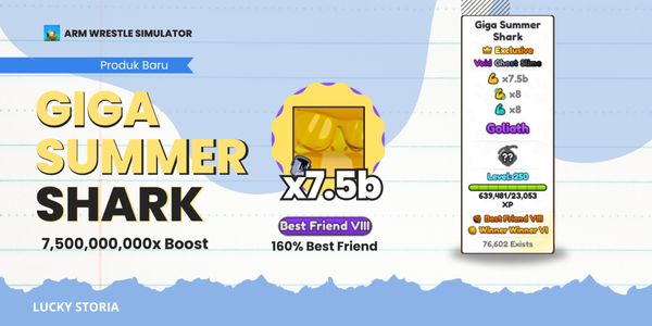 Giga Summer Shark | Arm Wrestle Simulator