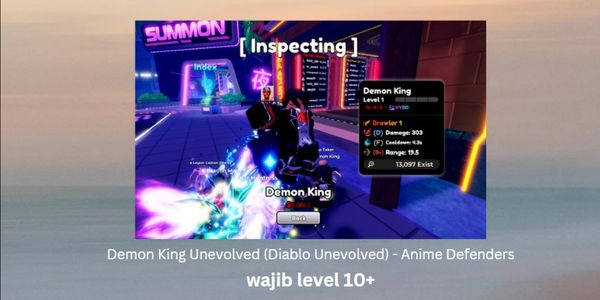 Demon King Unevolved (Diablo Unevolved) - Anime Defenders