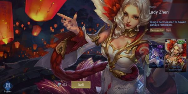Lady Zhen RARE Skin Flowery Expectation