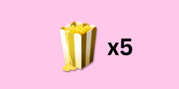buttered popcorn (5 pcs)