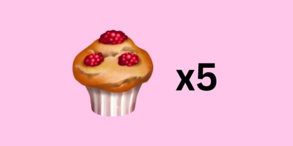 raspberry muffins / raspberry muffins (5 pcs)