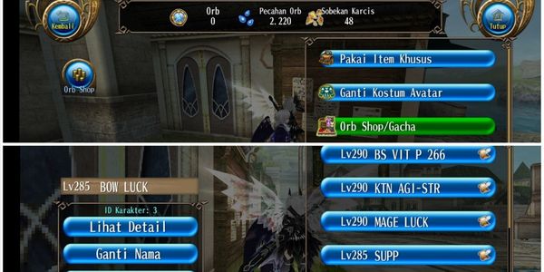AKUN PENSI TORAM, BS HIGH, LV CAP, EQ RAME, BUFF HP LV8, MPW