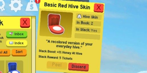 Basic Red Hive Skin | Bee Swarm Simulator | Via Trade