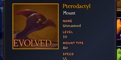 Pterodactyl Mount Evo Lvl 10