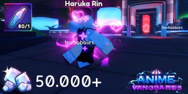 ANIME VANGUARD STARTER ACCOUNT 50K GEMS + 80 REROLL