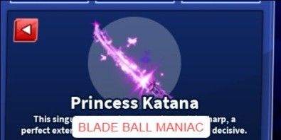 Princess Katana Limited Blade Ball RBL
