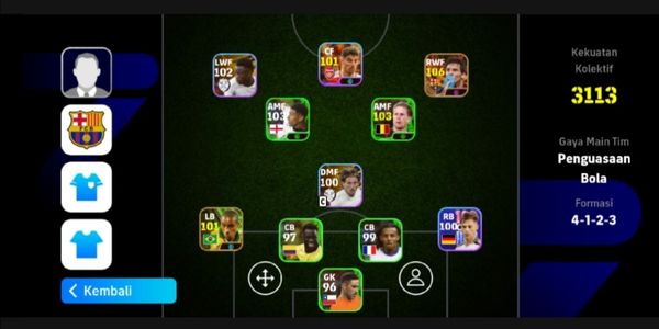 AKUN EFOOTBALL 2024 (MESSI BIG TIME)