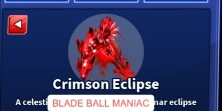Crimson Eclipse Scythe Limited Blade Ball RBL