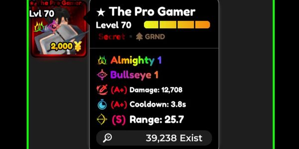 The Pro Gamer Double Trait Almighty + Bullseye Level 90 (A+ A+ S) / Sung Jin Woo / SJW | Anime Defenders - RBL