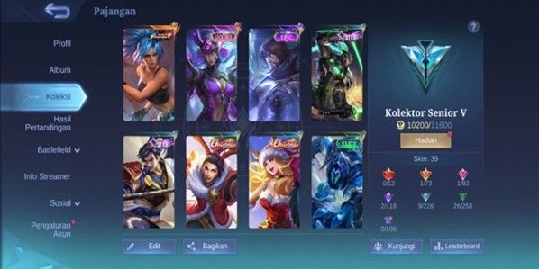Smurf Account Karina Epic Limit l Zilong Natal l Freya Natal l Lance Natal