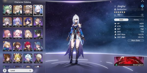 Akun Mid Game Loufu , Adventurine , Jingliu