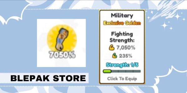 Golden Military Arm - 7050% (All world) & 235% (Apocalypse World)
