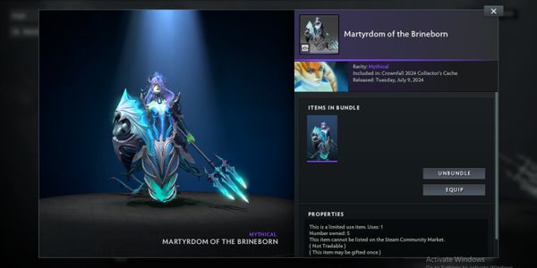 "Martyrdom of the Brineborn (Bundle Naga Siren Crownfall Act III and Collector's Cache)"