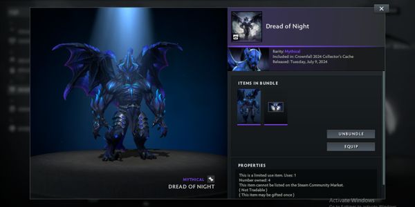"Dread of Night (Bundle Night Stalker Crownfall Act III and Collector's Cache)"