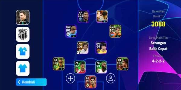 Akun eFootball Son Blitz Curler x Xabi On x Mbappe Real Madrid Version x Epic Booster GG