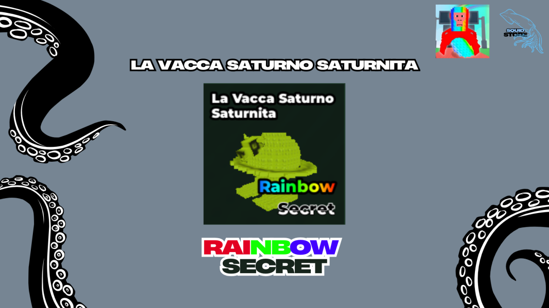 Rainbow The Cow Saturn Saturnita [Steal A Brainrot]