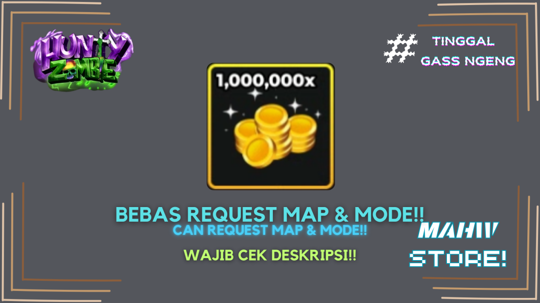 Joki 1M Coins (Hunty Zombies)