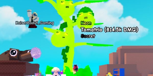 식물 저렴 814.5k DMG Huge Secret Neon Tomatrio | Plants vs Brainrots
