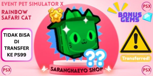 RAINBOW SAFARI CAT - สัตว์เลี้ยงอีเวนต์ PSX