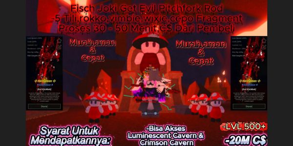 Joki Get Evil Pitchfork Rod C$ From Buyer Check Description