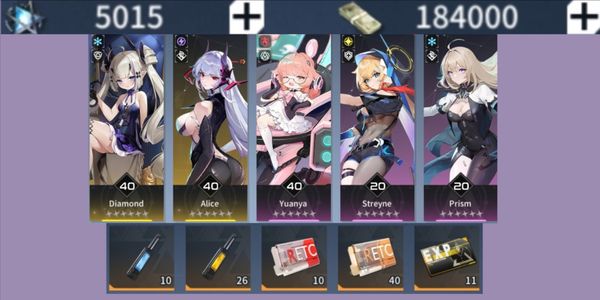 Anchor Panic 5015 Diamonds | lv40 SSR Diamond + Alice + SR