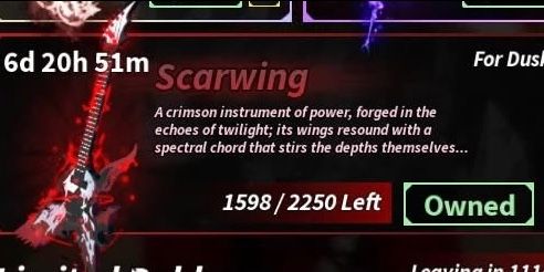 Buy Item Scarwing (Duskwire Rod Skin) Fisch cheapest May 2026 | itemku