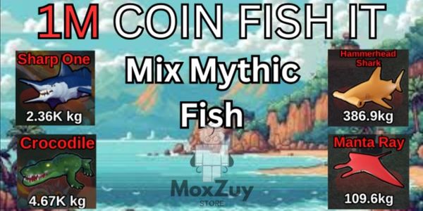 1M COIN FISH IT | VIA SHARK