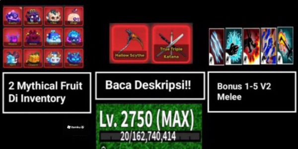 Buy Account MAX LEVEL ACCOUNT [2 MYTHICAL FRUITS IN INVENTORY] - BLOX ...