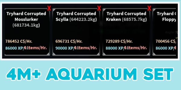 Aquarium Set (4M+ C$/Hour.)