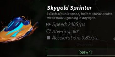 skygold sprinter I Fisch