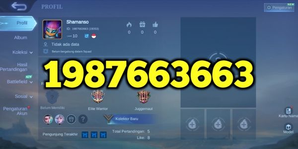 ID Cantik ML Siap Ranked