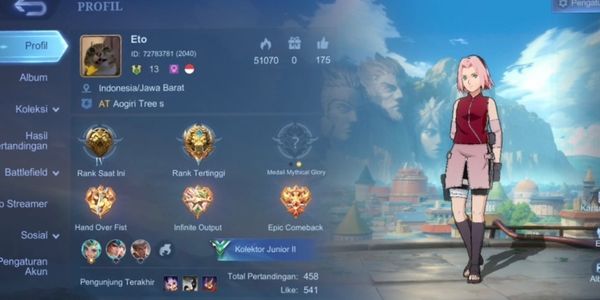 Server account 2k (2017 account) has Kalea Sakura skin, Vale Gaara, etc. For more details, see the picture.