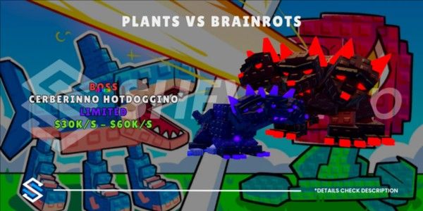 Cerberinno Hotdoggino Rainbow (BOSS) | Plant Vs Brainrots