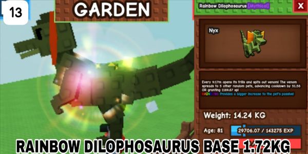 Buy Pets RAINBOW DILOPHOSAURUS GOOD SIZE / RB DILOPHOSAURUS / RB DILOP ...