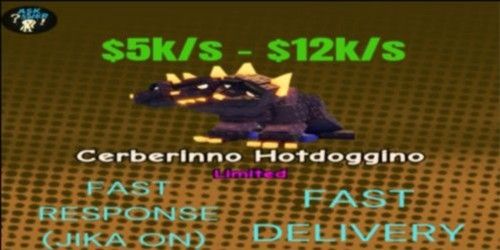 Cerberrino Hotdoggino / cerberrino hotdoggino / Boss Brainrot / Boss Limited Cerberinno Hotdoggino/ Limited - Plants VS Brainrots