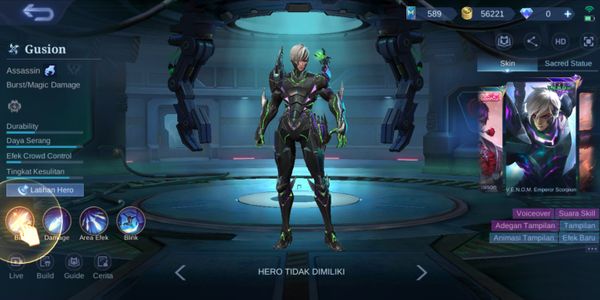 New Account Gusion Venom Skin